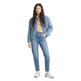 Levi's High Waist Mom Kadın Jean Pantolon, Mavi, 25W / 27L
