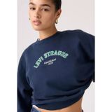 Levi's Kadın Bisiklet Yaka Bol Kesim Lacivert Sweatshirt - 005OZ-0001
