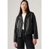 Levi's Kadın Fonksiyonel Kendal Moto Biker Deri Ceket - A9373-0000 - Siyah