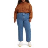 Levi's kadın PL göğüs kafesi düz ANK caz pop kot pantolon, 24