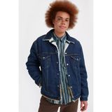 Levi's Reversible Vintage Fit Sherpa Trucker Ceket - Koyu Mavi