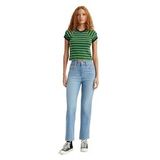 Levis Ribcage Straight Ankle Açık Mavi Kadın Jean Pantolon