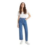 Levi's Ribcage Straight Jeans Kadın Jean Pantolon Med Indigo (0002) 25W / 27L