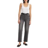 Levi's Ribcage Straight Jeans, Kadın Kot Pantolon, Black (0132), 24W / 27L