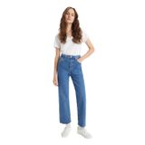 Levi's Ribcage Straight Jeans, Kadın Kot Pantolon, Med Indigo (0002), 26W / 29L