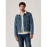 Levi's Type 3 Sherpa Erkek Mavi Kürklü Trucker Kot Ceket 16365-0292 - XL