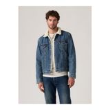 Levi's Type 3 Sherpa Erkek Mavi Kürklü Trucker Kot Ceket 16365-0292