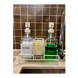 Levn Home 2’li Paslanmaz Metal Standlı Cam Sıvı Sabun Ve Losyon Şişesi Sabunluk 500 ml Krem Sticker Hediyeli
