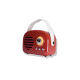 LEVONG LE-1682 Kırmızı Mini Nostaljik Görünüm Taşınabilir Bluetooth Hoparlör Mini Radyo