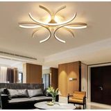 Levora Modern Tasarım - Salon - Mutfak - Yatak Odası Eskitme Renk Beyaz Işıklı LED Avize - Metal