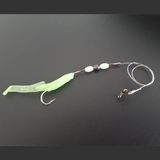 Levrek Lüfer Avcısı Çelik Telli Silikon Balık 6,5 cm Fıstık (3 Ad) - Fıstık Yeşili