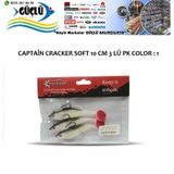 LEVREK TURNA SİLİKONU CAPTAIN CRACKER SOFT 10 CM 3 LÜ PK RENK : 1