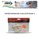 LEVREK TURNA SİLİKONU CAPTAIN CRACKER SOFT 10 CM 3 LÜ PK RENK : 6