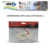 LEVREK TURNA SİLİKONU CAPTAIN PENCIL SOFT 10 CM 3 LÜ PK RENK : 3