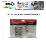 LEVREK TURNA SİLİKONU CAPTAIN TAIFUN SOFT 10 CM 5 Lİ PK RENK :6