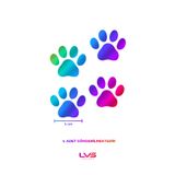 levvas Kedi Pati Sticker 4 adet pati 5 cm Motosiklet, JDM, Otomobil,Bisiklet, Leptop