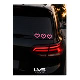 levvas Piksel Kalp Sticker 3'lü Set Araba Motosiklet Laptop bisiklet sticker