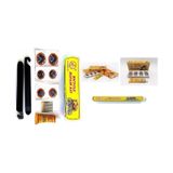 Levyeli Mini Yama Seti + 48 Li Yama Seti Bisiklet Lastik Yaması Siyah