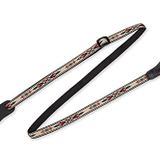 Levy's Leathers Çift Deri Kayış Pin Uçlu 1/2 "Jakarlı Dokuma Mandolin/Ukulele Kayışı. 50 inç'e ayarlanabilir (MJ19UKE-003)