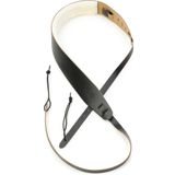 Levy's PM14-BLK Gitar Askısı Banjo Strap - 2" Deri Koyun Cildi Astar - Siyah