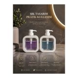 Lexa 2 Adet Tezgah Üstü 350 ml Banyo Mutfak Sıvı Sabunluk | Banyo Mutfak Bulaşık Lavabo Deterjanlık