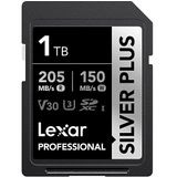 LEXAR 1 TB LSDSIPL001T-BNNNG SD Professional Silver Plus SDXC UHS-I Kart Up To 205MB/S Okuma 150MB/S Yazma Hafıza Kartı