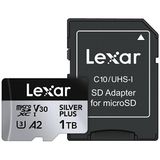 Lexar 1 TB Silver Plus 205 MB 4K V30 Uhsi Micro SD Hafıza Kartı Lmssipl001T