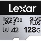 Lexar 128 GB Profesyonel Gümüş Artı Mikro SD Kart, UHS-I, C10, U3, V30, Full HD ve 4K, 205/150 MB/s'ye kadar microSDXC Hafıza Kartı, Videografçılar, Oyuncular için (LMSSIPL128G-BNANU)