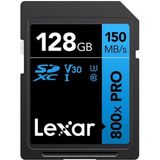 Lexar 128GB 800X Pro SDXC Hafıza Kartı 150MB/s UHS-I 4K Video Desteği ile Profesyonel Kullanım