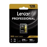 Lexar 128GB Professional 1800x SDXC UHS-II 4K UHD 270MB/sn U3 C10 V60 Hafiza Karti (Gold Series )