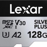 Lexar 128Gb Silver Plus 205Mb 4K V30 Uhsı Micro Sd Hafiza Karti