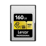 Lexar 160GB Profesyonel CFexpress Tip A Altın Serisi Hafıza Kartı, 900MB/s'ye Kadar Okuma, Sinema Kalitesi 8K Video, Dereceli VPG 400 (LCAGOLD160G-RNENG)