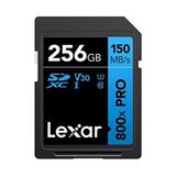 Lexar 256GB 800X SD UHS-I V30 150MB/s Hafıza Kartı Yüksek Hız ve Uyumlu Performans