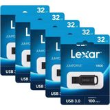 Lexar 25'li Paket 32GB V400 Siyah 100 Mb/s 3.0 USB Flash Bellek