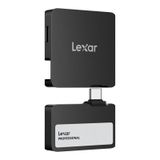 Lexar 2TB Professional Go Taşınabilir SSD, Hub ile, Apple 4K 60fps ProRes Destekler, 1050MB/s'ye kadar, USB 3.2 Gen 2, Sağlam, IP65, Ultracompact, iPhone 15/16 ile uyumlu, Harici SSD, Siyah