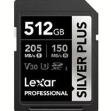 Lexar 512Gb 205 Mb/S Silver Plus Serisi Sd Hafıza Kartı