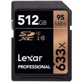 Lexar 633X Professional SDXC UHS-1 512 GB 95 MB/sn Micro SD Hafıza Kartı