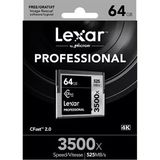 Lexar 64 GB 3500x CFast 2.0 Vpg-130 4K 525MB/s Hafıza Kartı