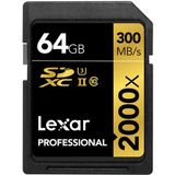Lexar 64GB Profesyonel 2000x UHS-II SDXC Hafıza Kartı