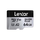 Lexar 64Gb Silver Plus 205Mb 4K V30 Uhsı Micro Sd Hafiza Karti