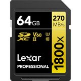 Lexar Gold Series 1800x64 GB SDXC Class 10 UHS-II Hafıza Kartı