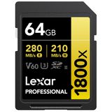 Lexar Gold Serisi Profesyonel 1800x UHS-II SDXC 64 GB Hafıza Kartı
