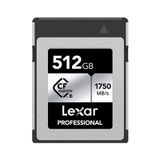 Lexar LCXEXSL512G-RNENG 512 GB CF-EXP Professional Type-B Silver Serie 1750 MB/S 130 Kart Bellek