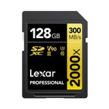 Lexar LSD2000128G-BNNNG 128 GB SD Professional 2000X SDXC UHS-II 300 MB/S Read 260 MB/S Write C10 V Kart Bellek