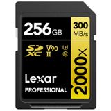 Lexar LSD2000256G-BNNNG 256 GB SD Professional 2000X SDXC UHS-II Cards Up to 300 MB/S Read 260 MB/S Write C10 V Bellek Kartı
