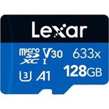 Lexar LSDMI128BB633A 128GB 633X Micro SDXC UHS-I With SD Adapter Kart Bellek