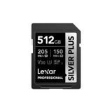 Lexar LSDSIPL512G-BNNNG 512GB SD Professional Silver Plus SDXC UHS-I 205MB/s Okuma 150MB/s Yazma C10 V30 U3 Kart Bellek