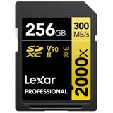 Lexar Professional 2000X Sd Kart 256 Gb, Okuyucusuz Sdxc Uhs-Iı Hafıza Kartı, 300 Mb/S'ye Kadar Okuma, Dslr İçin Class 10, U3, V90 Sd Hafıza Kartı, Sinema Kalites Video Kameralar (Lsd2000256g-Bnnng)
