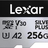 Lexar Professional 256 GB 205 MB/s Silver Plus Mikro SD Hafıza Kartı
