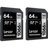 Lexar Professional 64 GB 1066X UHS-I SDXC 2 li Hafıza Kartı